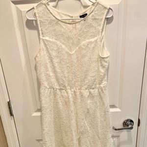 Lily Rose Lace High-Low Dress White Dress Size XL